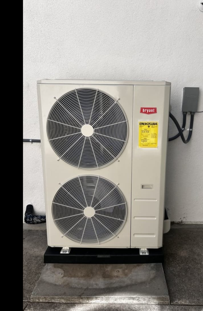 Residential Bryant dual fan heat pump